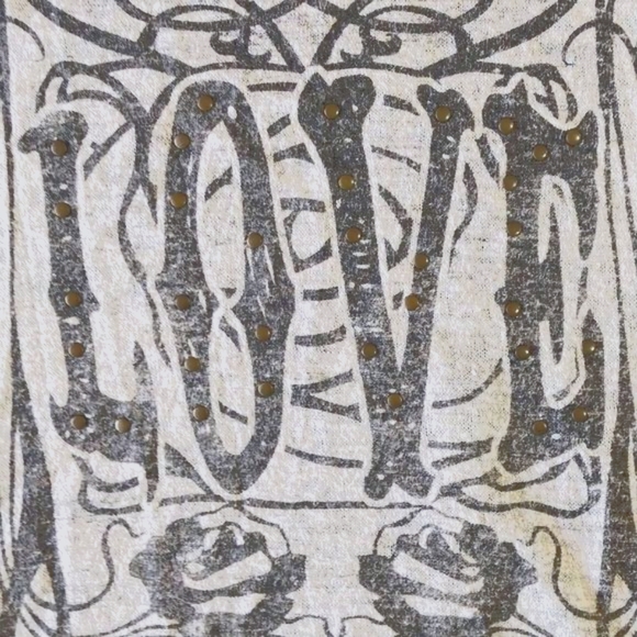 Y2K LOVE Brass Button Tracing Conquer The Beauty Sheer Back Sleeveless Top - Picture 2 of 12